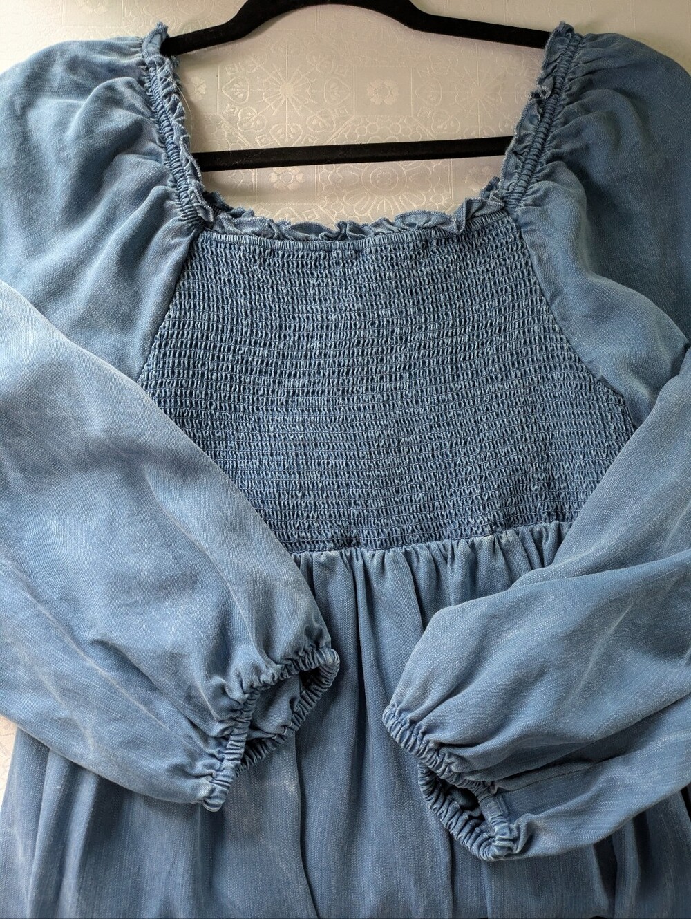 Old Navy Peasant/Cottagecore Blue Dress- M - Picture 7 of 7